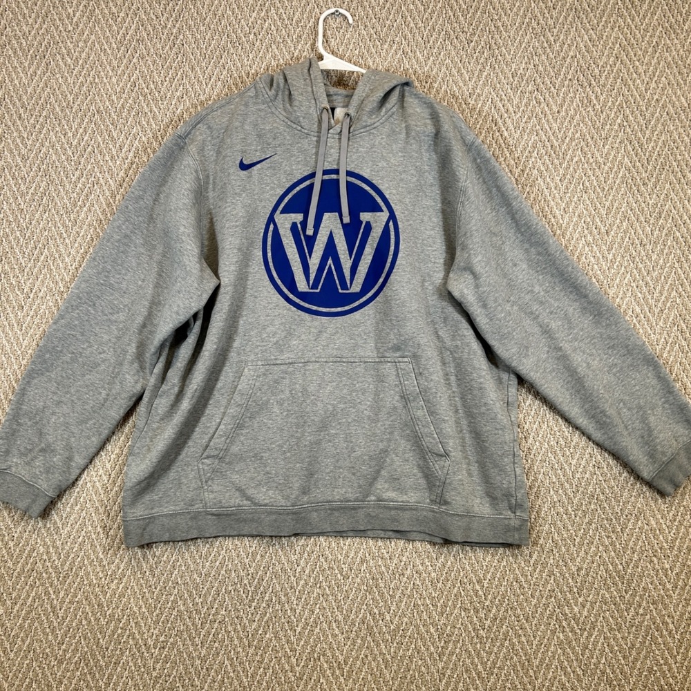Nike Hoodie Mens 3XL Gray Golden State Warriors NBA Sportswear CD3230-063